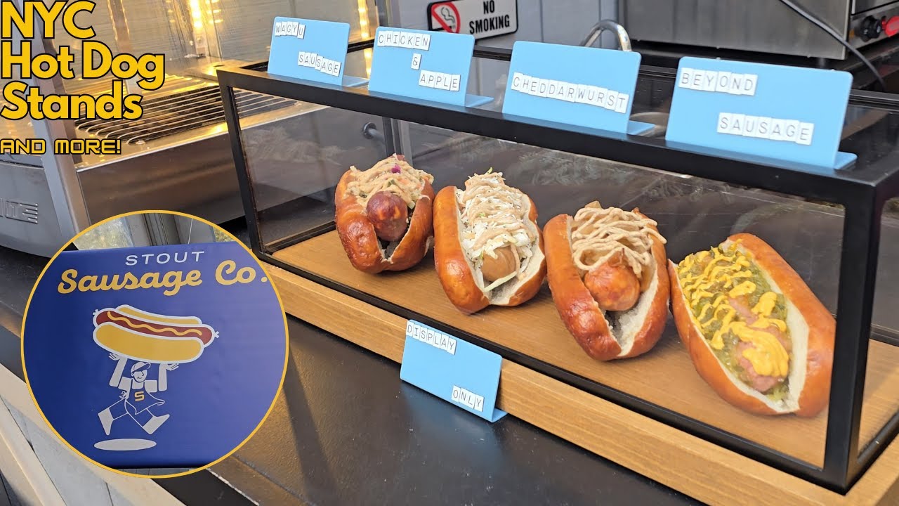 STOUT FOOT LONG & MEET FRED!  | NYC Hot Dog Stands