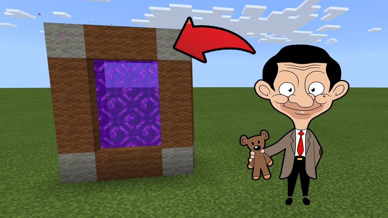 Minecraft : How To Make a Portal to the Mr Bean Dimension