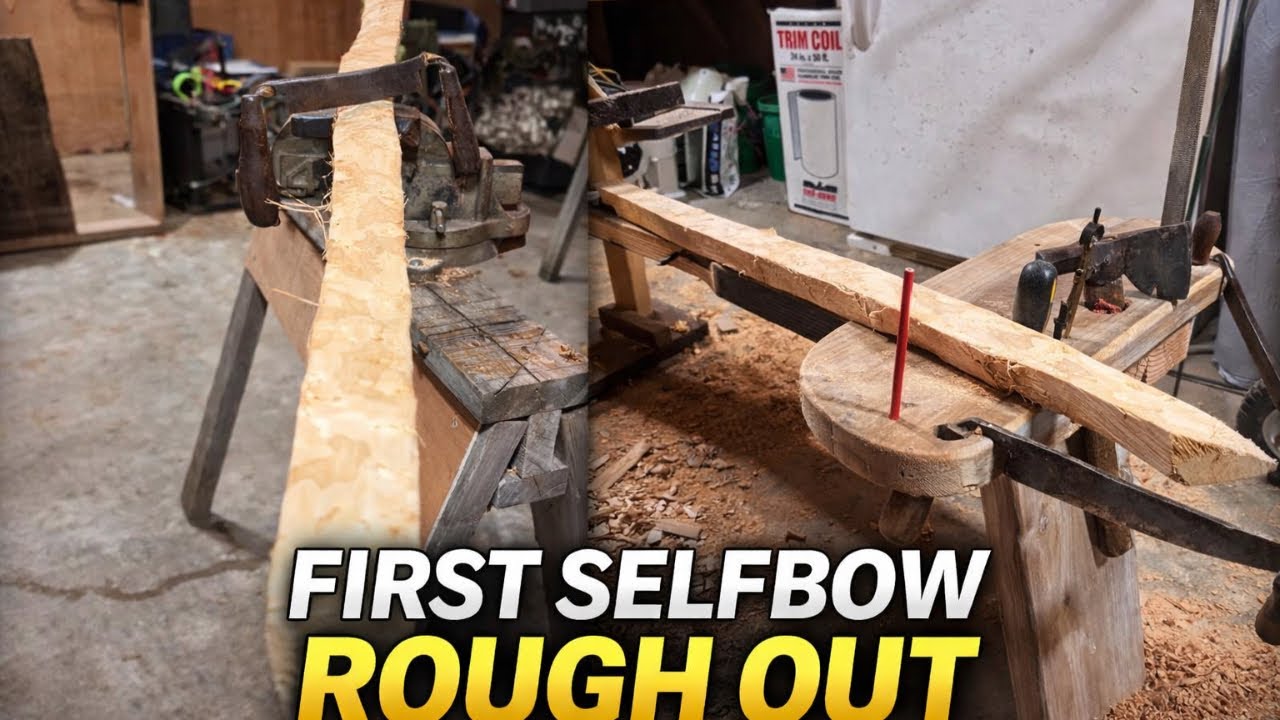 First self-bow build rough out stage. 