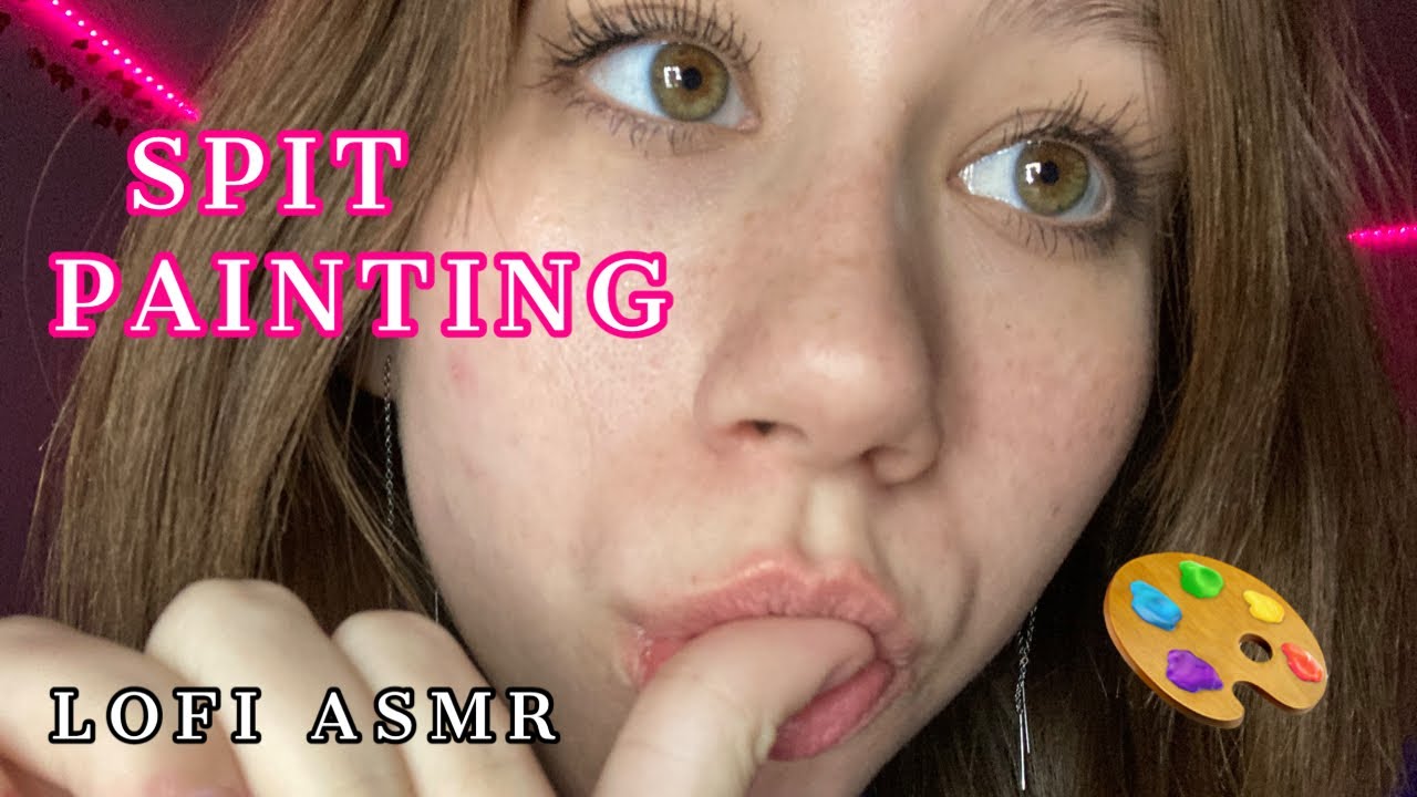 ASMR | spit painting +fast and unpredictable +very up close and personal