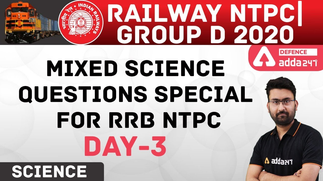 RRB NTPC & Group-D | Mixed Science Questions Special For RRB NTPC (Day-3)