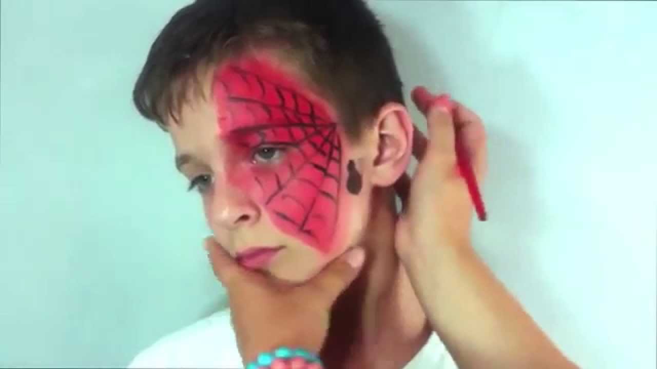 Аквагрим Паук и паутина. Как нарисовать простого человека паука. Праздник ТВ