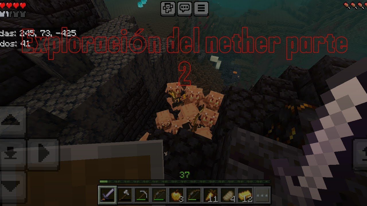 Exploración del nether a la búsqueda de la fortaleza y unos cuantos sustos  (parte 2)