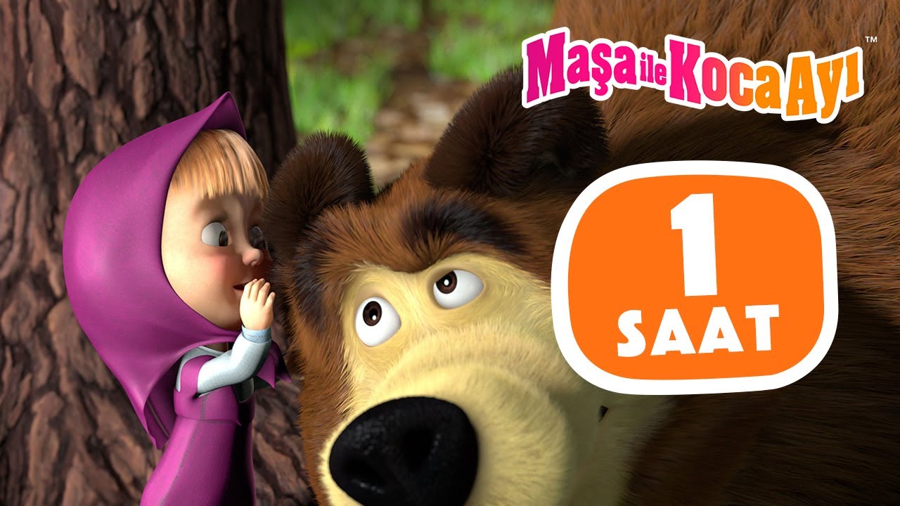 Maşa İle Koca Ayı - 🤝 Uyumlu Ekip Çalışması 🙌🤩 1 saat ⏰ Çizgi Film Koleksiyonu