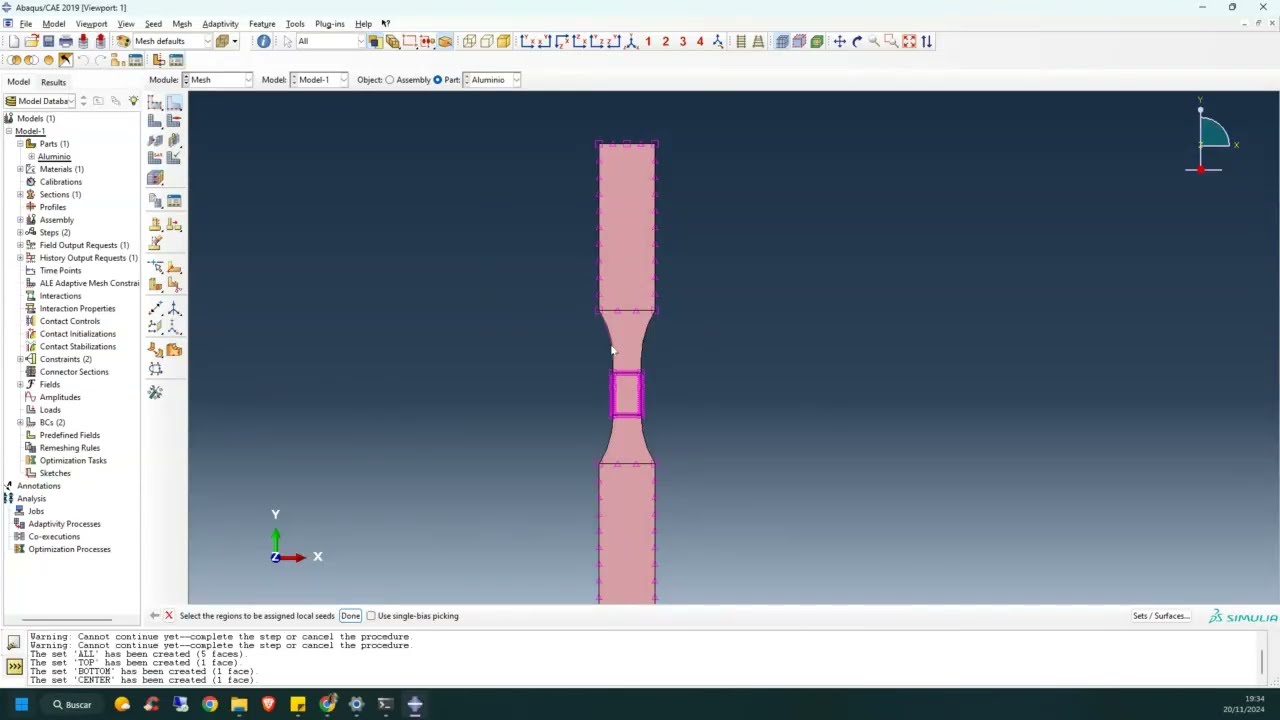 Ensayo Tracción - ABAQUS