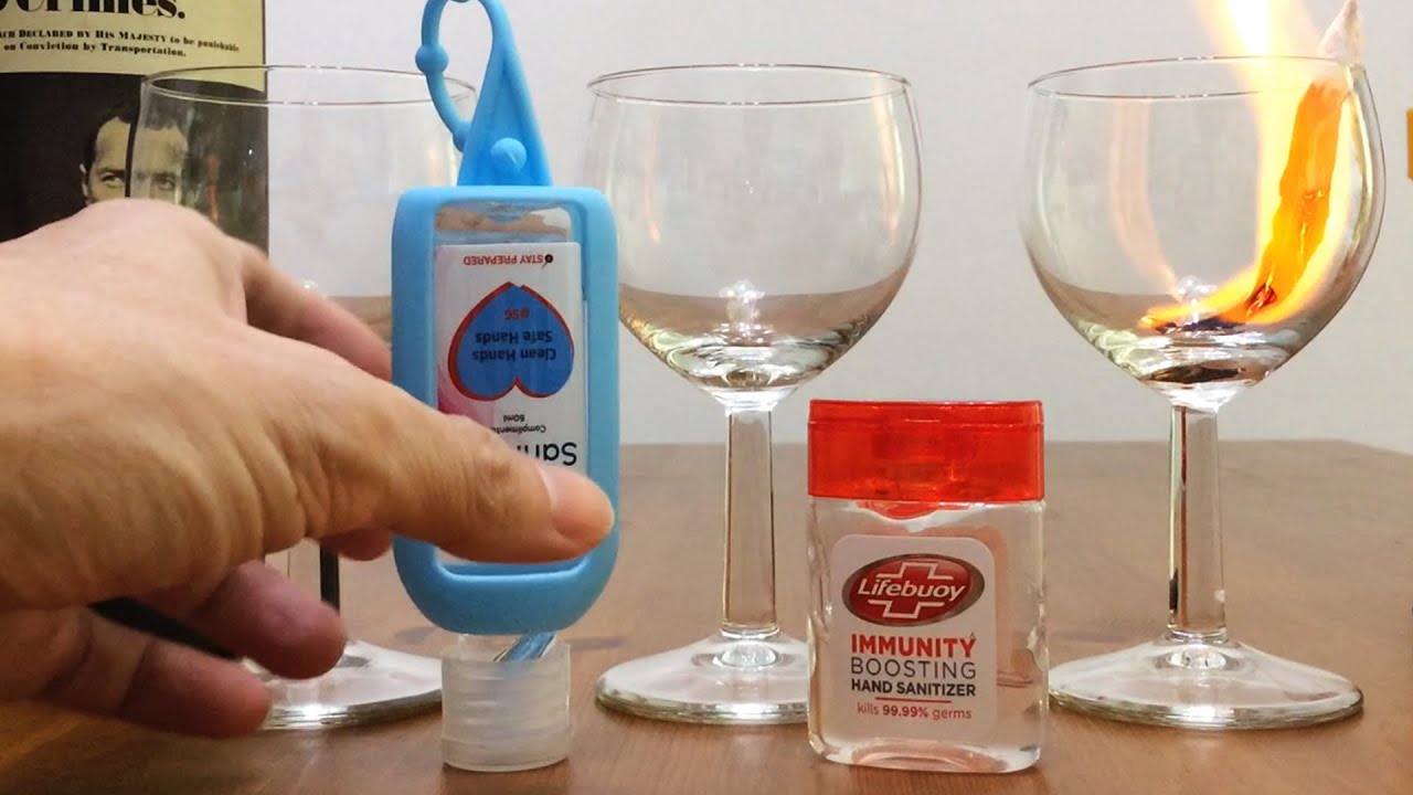 Hand Sanitizer Fire Burns