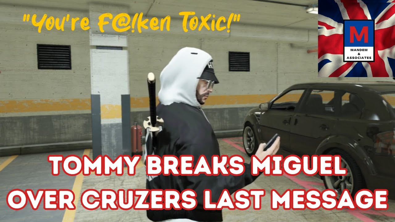 Tommy T breaks Miguel over Cruzer's last text. (Mandem NoPixel GTA RP)