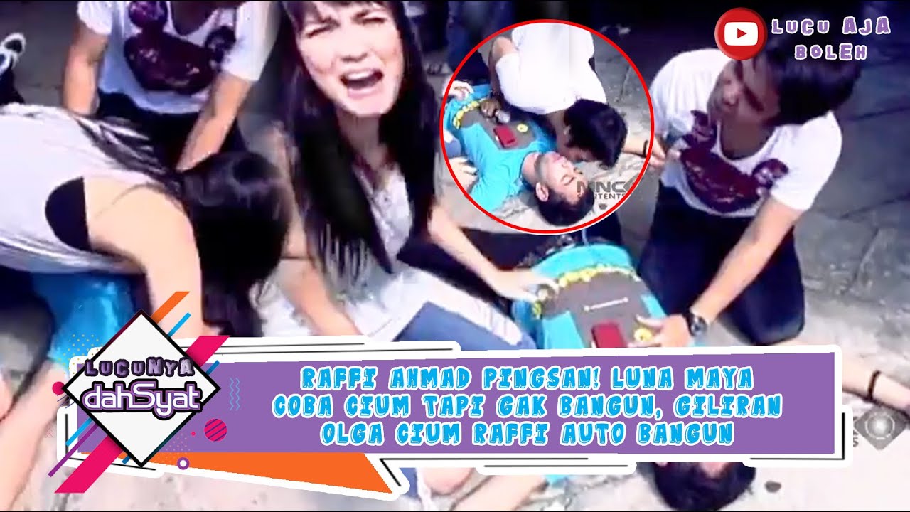 RAFFI AHMAD PINGSAN! LUNA MAYA COBA CIUM TAPI GAK BANGUN, GILIRAN OLGA AUTO BANGUN - LUCUNYA DAHSYAT