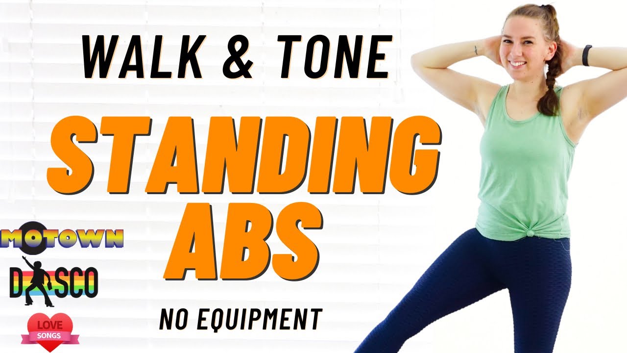 CHALLENGE DAY 19 || FUNCTIONAL CORE WALK & TONE || Standing Abs Workout For Beginners