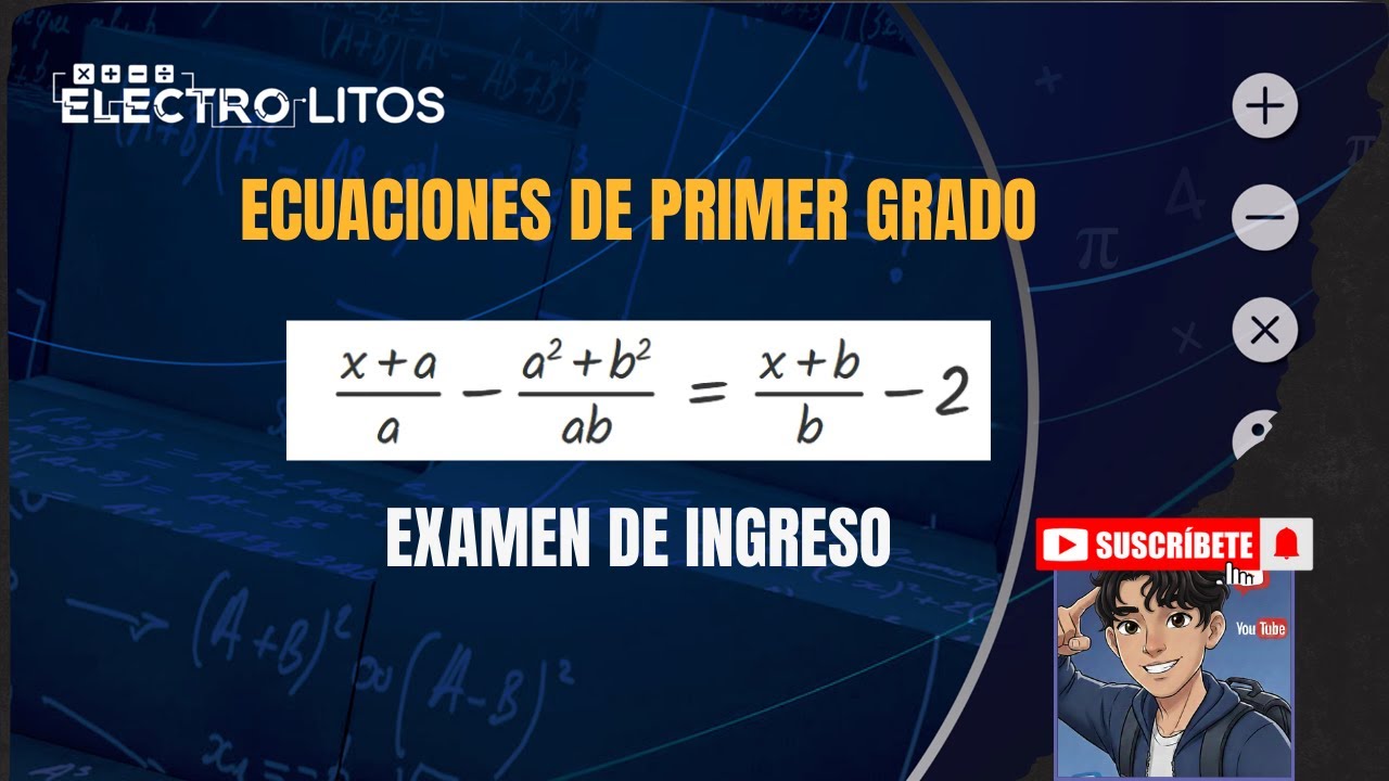 Ecuaciones de 1er Grado para Examen de Ingreso | Solución Paso a Paso