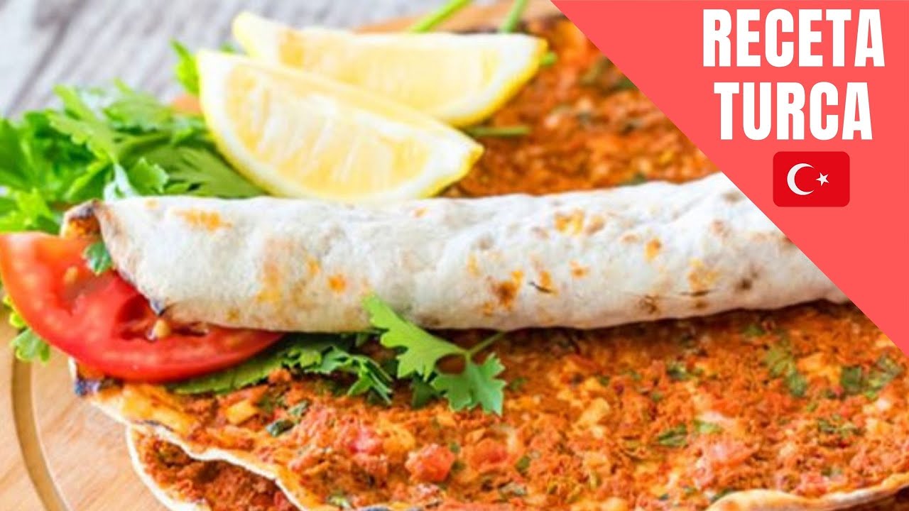 RECETA TURCA: LAHMACUN con tortilla de harina | COMIDA TURCA Receta #20