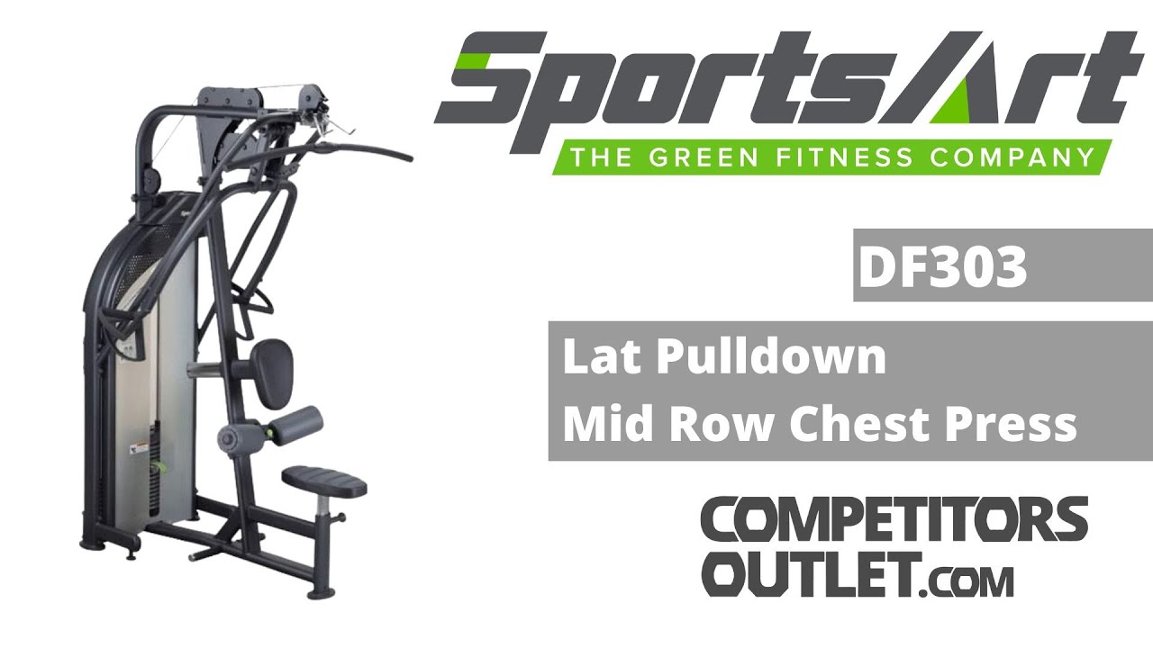 SportsArt Lat Pulldown-Mid Row-Chest Press DF303