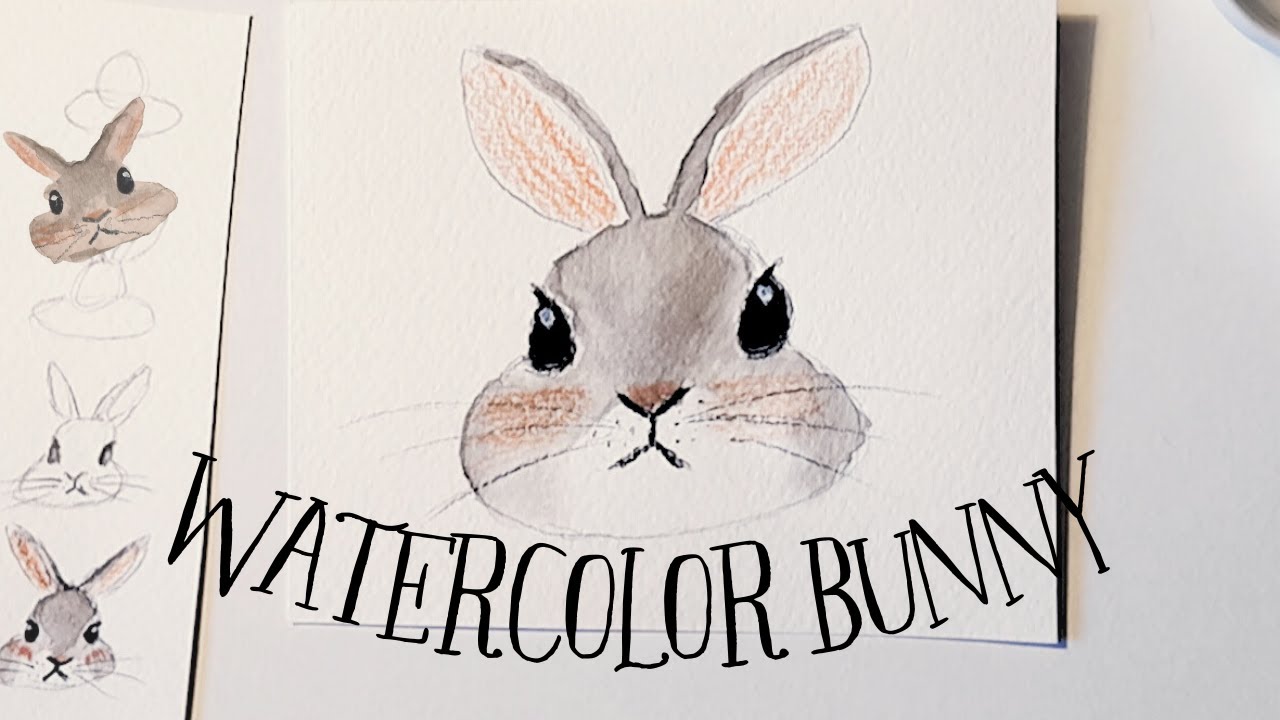 How To Paint Watercolor Bunnies for Begginers