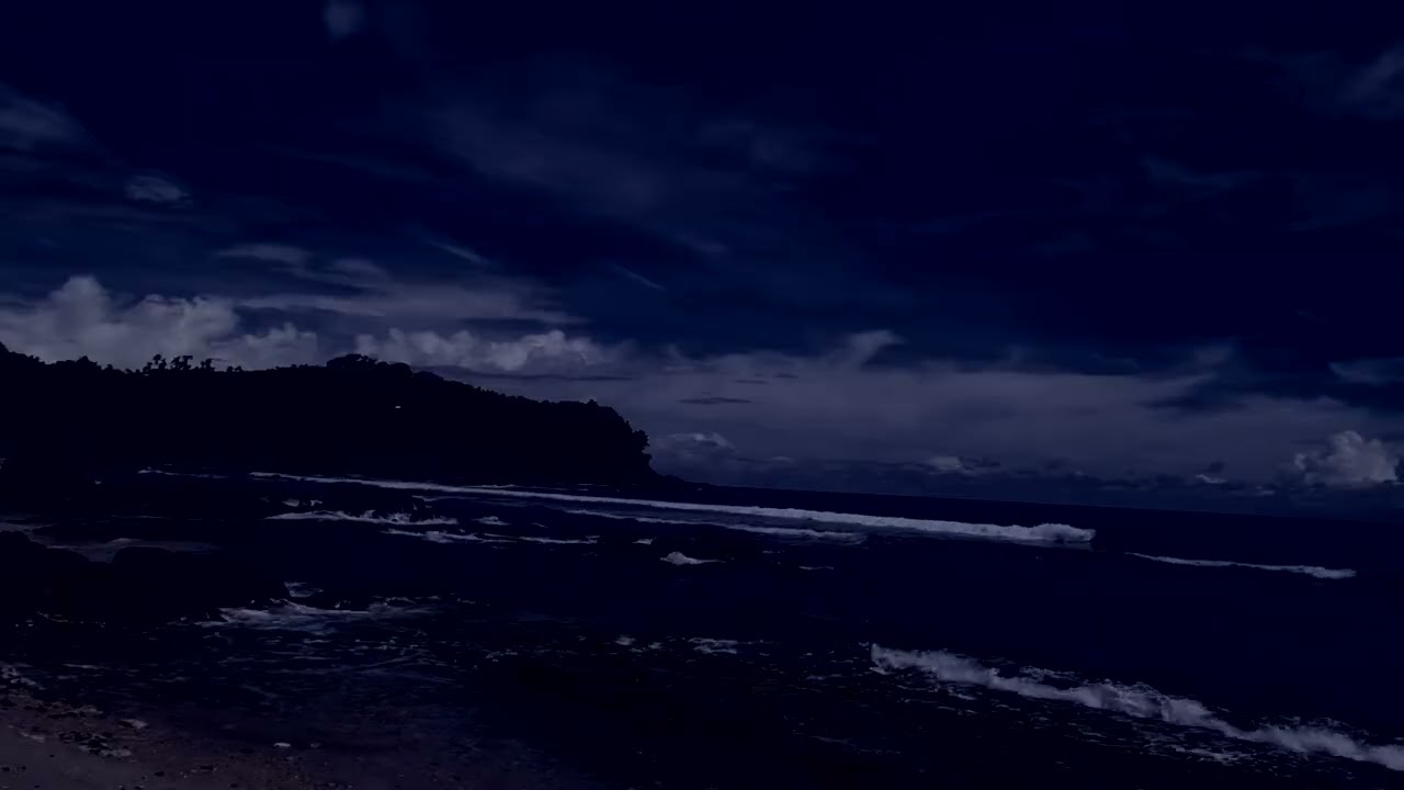 Relaxing Beach Ambience for Deep Sleep | A Blue Horizon Calming the Soul