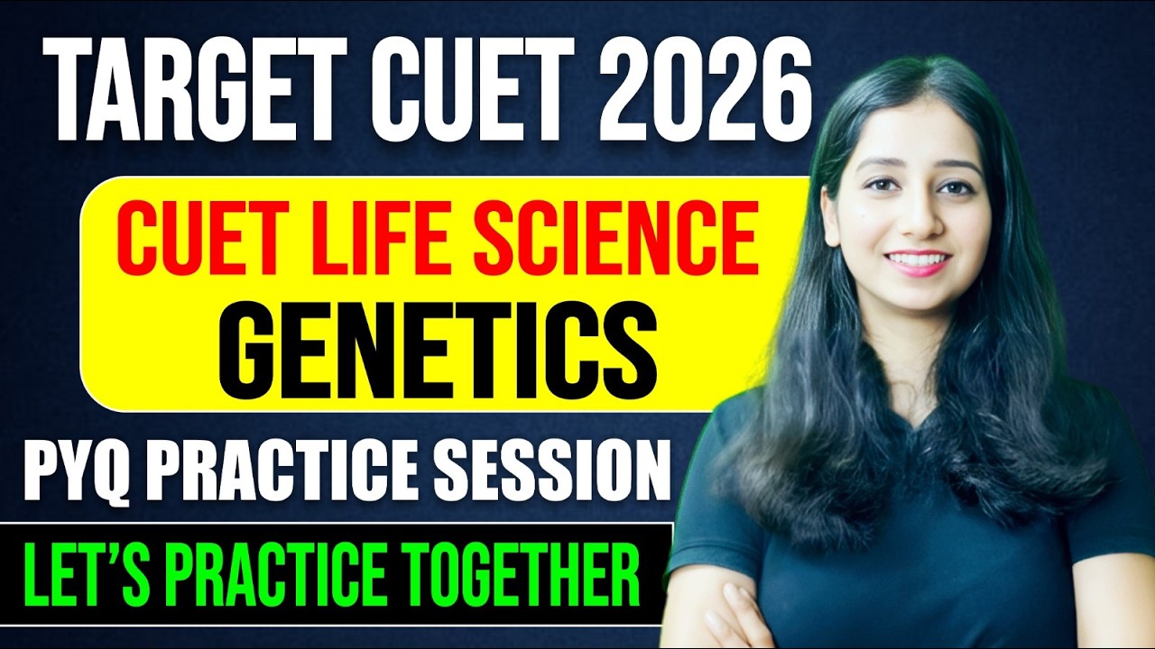 CUET Life Science ( Genetics) PYQ Questions Practice I  Question Practice cuet pg 2026