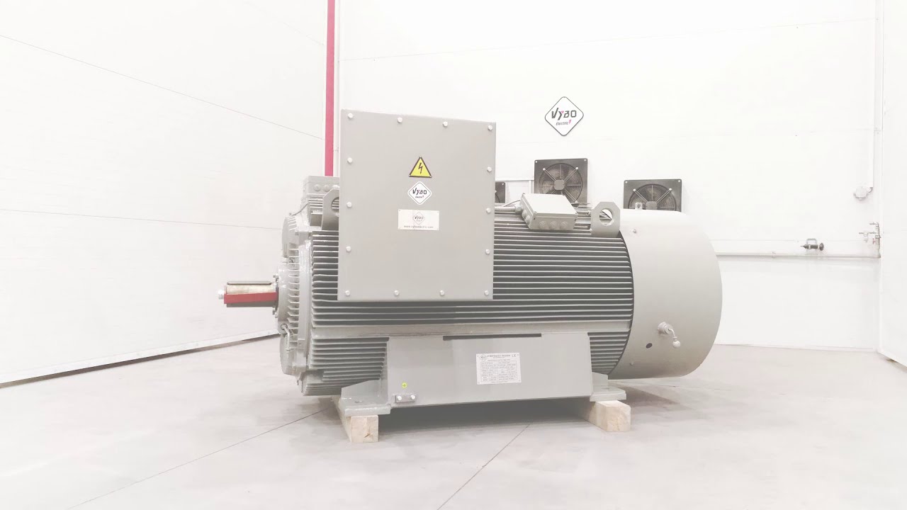 Assembling of 1650kW - 6000 Volts high power high voltage motor