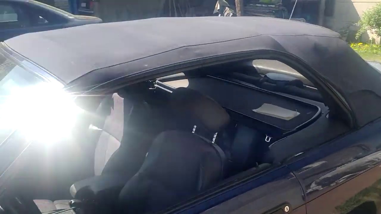 BMW E36 cabrio - inicjacja dachu
