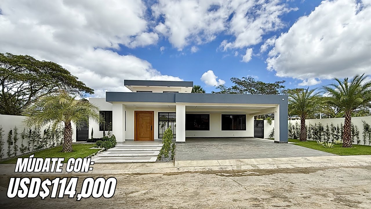CASA EN VENTA EN PROYECTO CERRADO EN SANTIAGO DE LOS CABALLEROS | Es hermosa 🤩