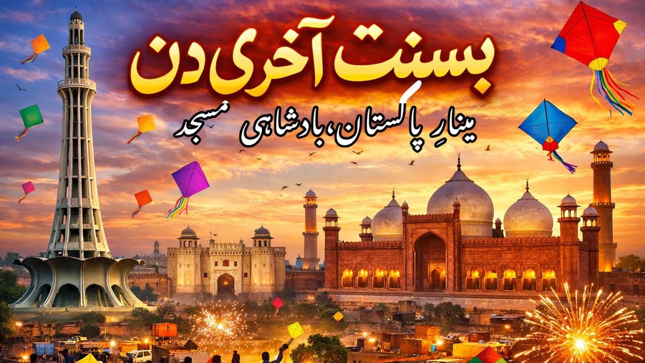 Basant 2026 Last Day | Minar-e-Pakistan, Badshahi Mosque & Lahore&rsquo;s Colorful Celebration