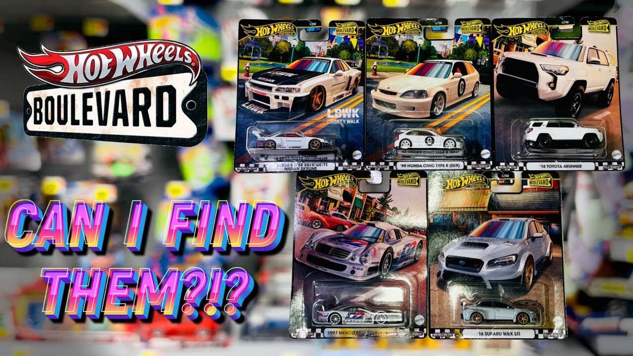 I AM ON THE HUNT FOR THE NEW HOT WHEELS NO NUMBER BOULEVARD SERIES!! I HAVE NEVER EVEN SEEN THE EK!!