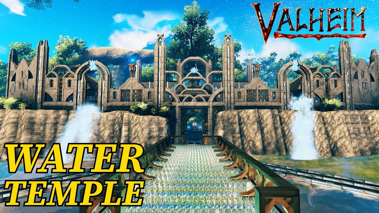 Valheim | I Build an INSANE Water Temple (Timelapse)