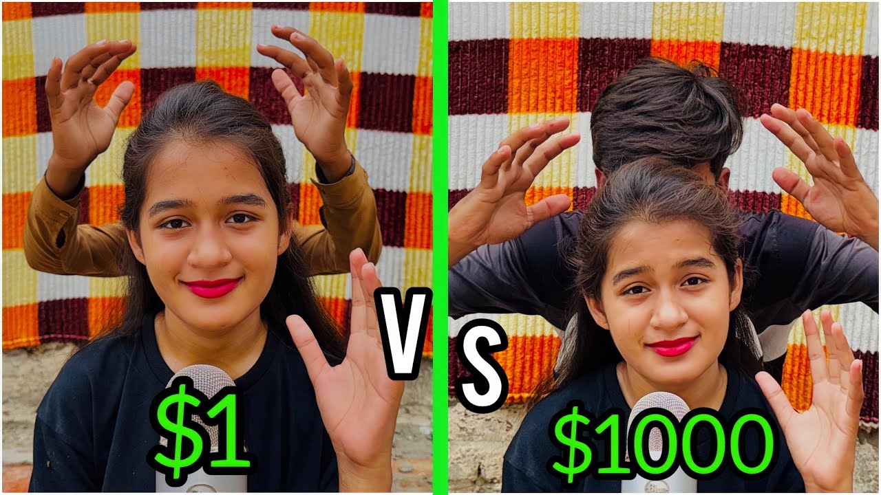 $1 Head Massage VS $1000 Head Massage [ASMR]