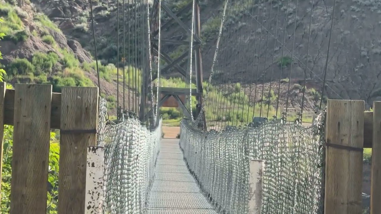 Rosedale suspension bridge was originally built to enable miners to work at the Star Mine
