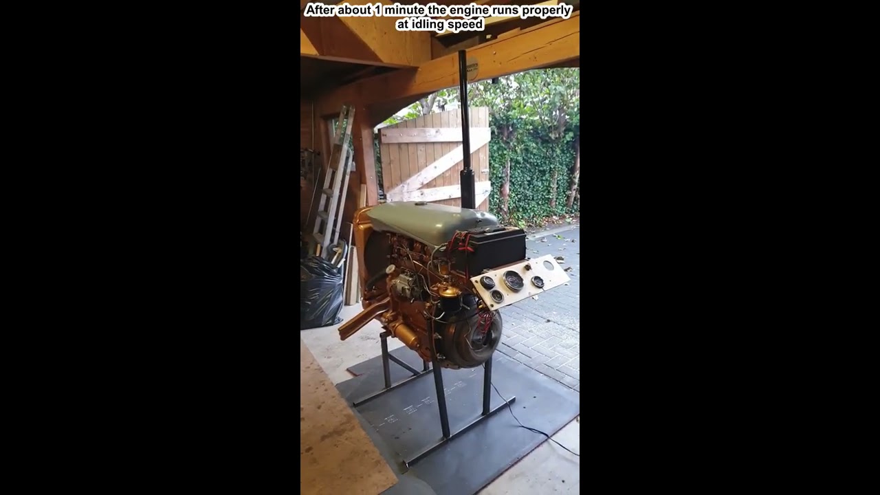 Cold Starting of Ferguson FE35 Tractor with 4 Cylinder Diesel Engine