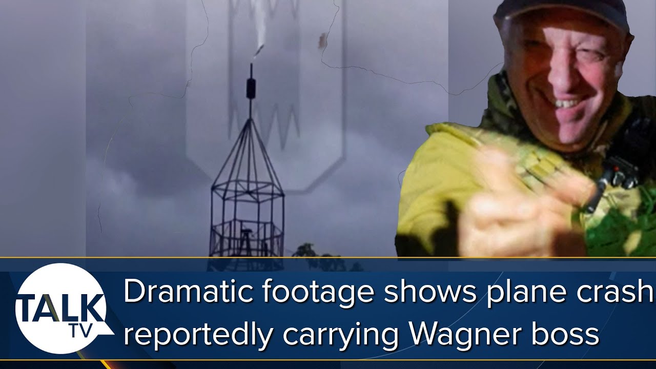 DRAMATIC Footage Shows Plane Crash Believed To Have Killed Wagner Leader Yevgeny Prigozhin