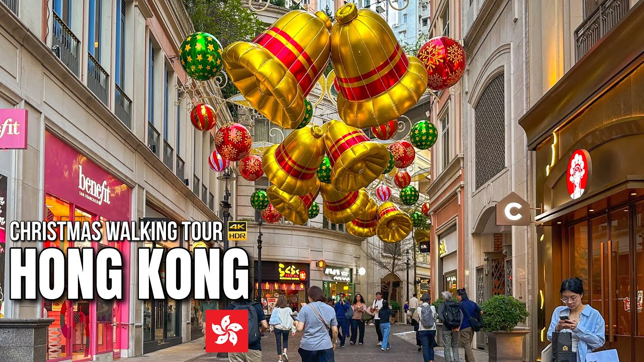 Hong Kong — Christmas Walking Tour 2025【4K HDR】