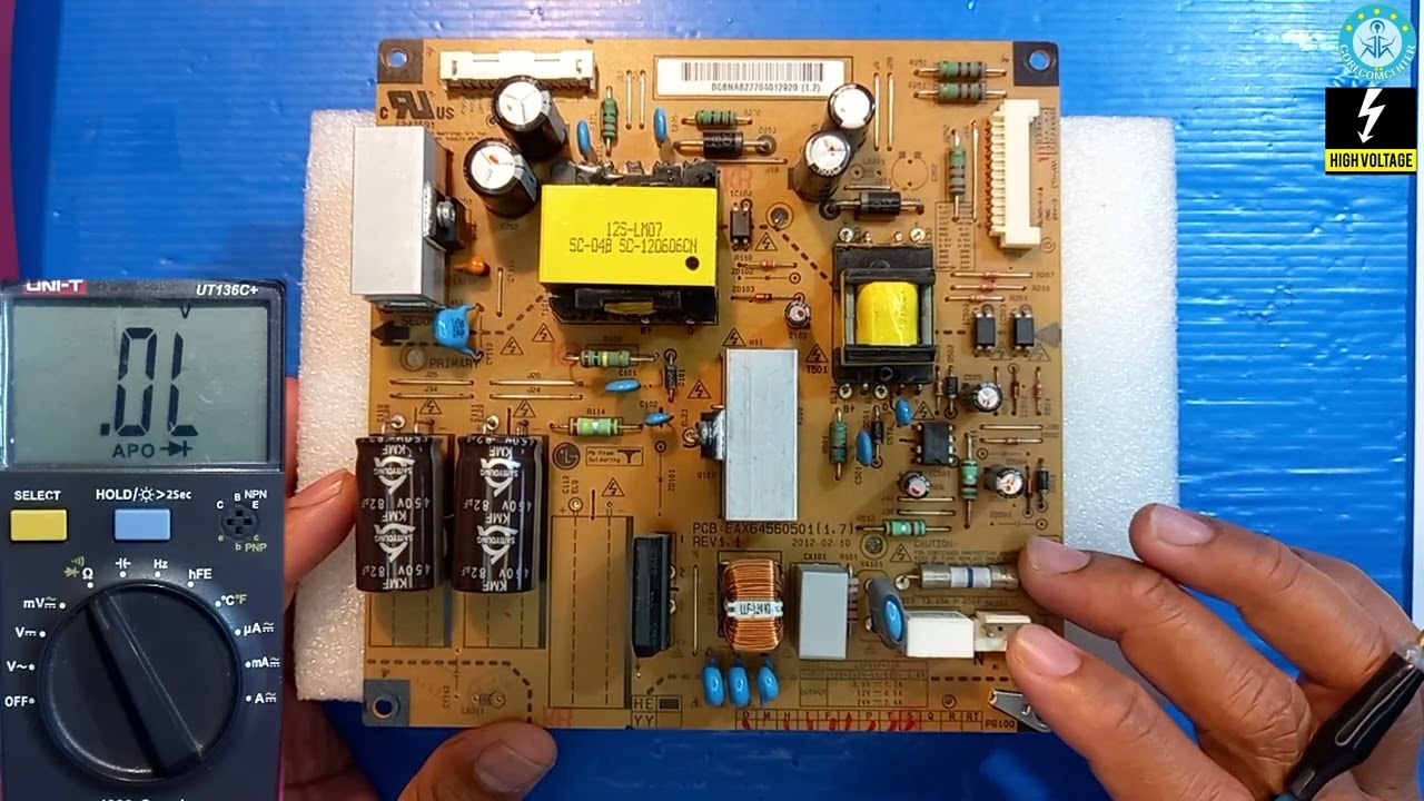 การวัดช๊อต ฟิวส์ขาด  สาเหตุฟิวส์ขาด LG LCD TV 32 นิ้ว | Monitor-TV Fix