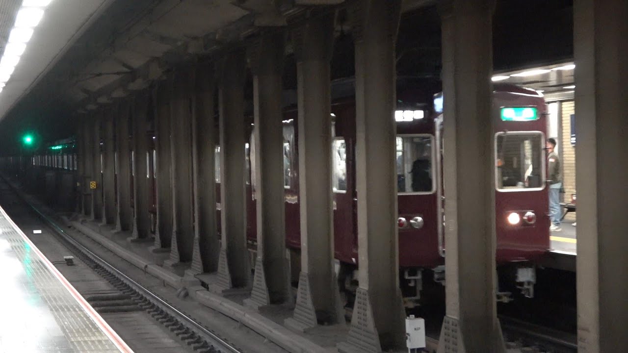 【60P】阪急京都線5300系・8300系「Memorial8300」（東洋IGBT-VVVF（6極モーター）到着・発車シーン　大宮、東向日駅にて