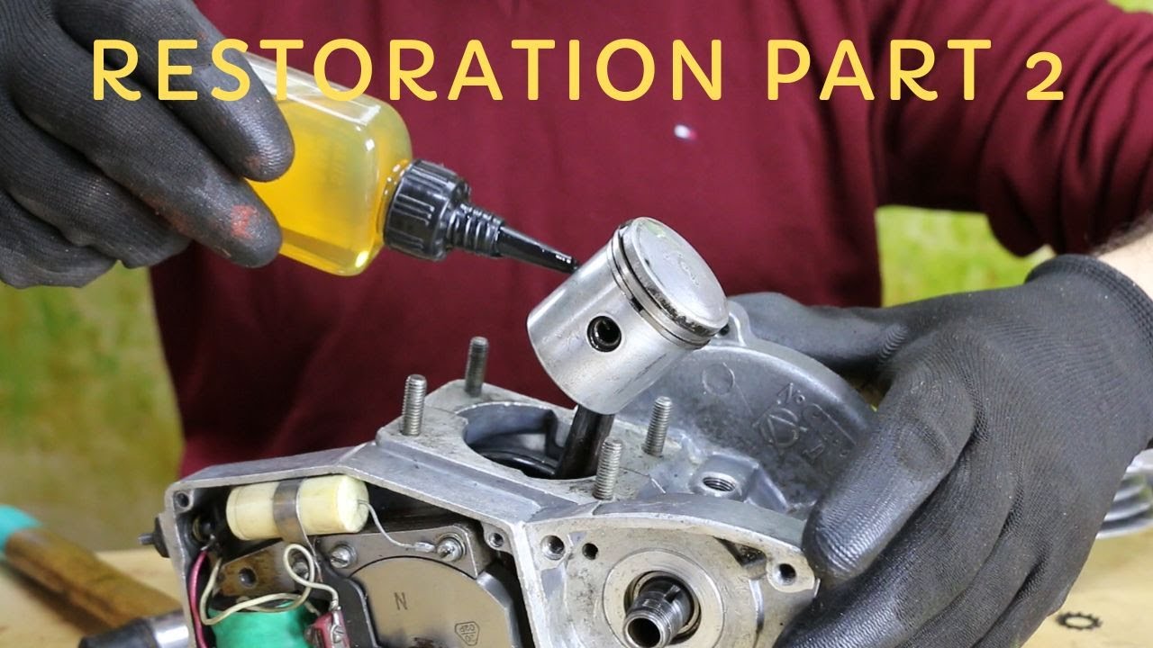 Riga 13 2T Engine Full Restoration (1965 old  Moped)