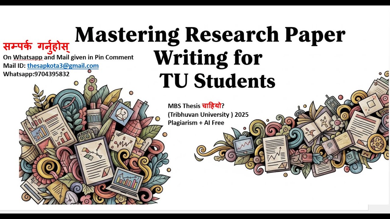 MBS Thesis 2025 Thesis चाहियो? TU Research Paper Writing: Avoid Plagiarism & AI Ace It!
