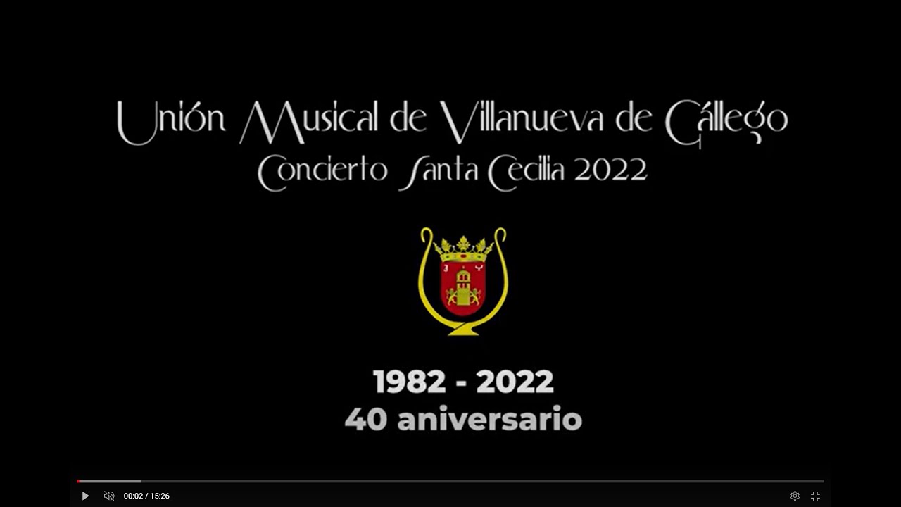 Resumen concierto Santa Cecilia 2022 (40ª Aniversario Unión Musical de Villanueva de Gállego)