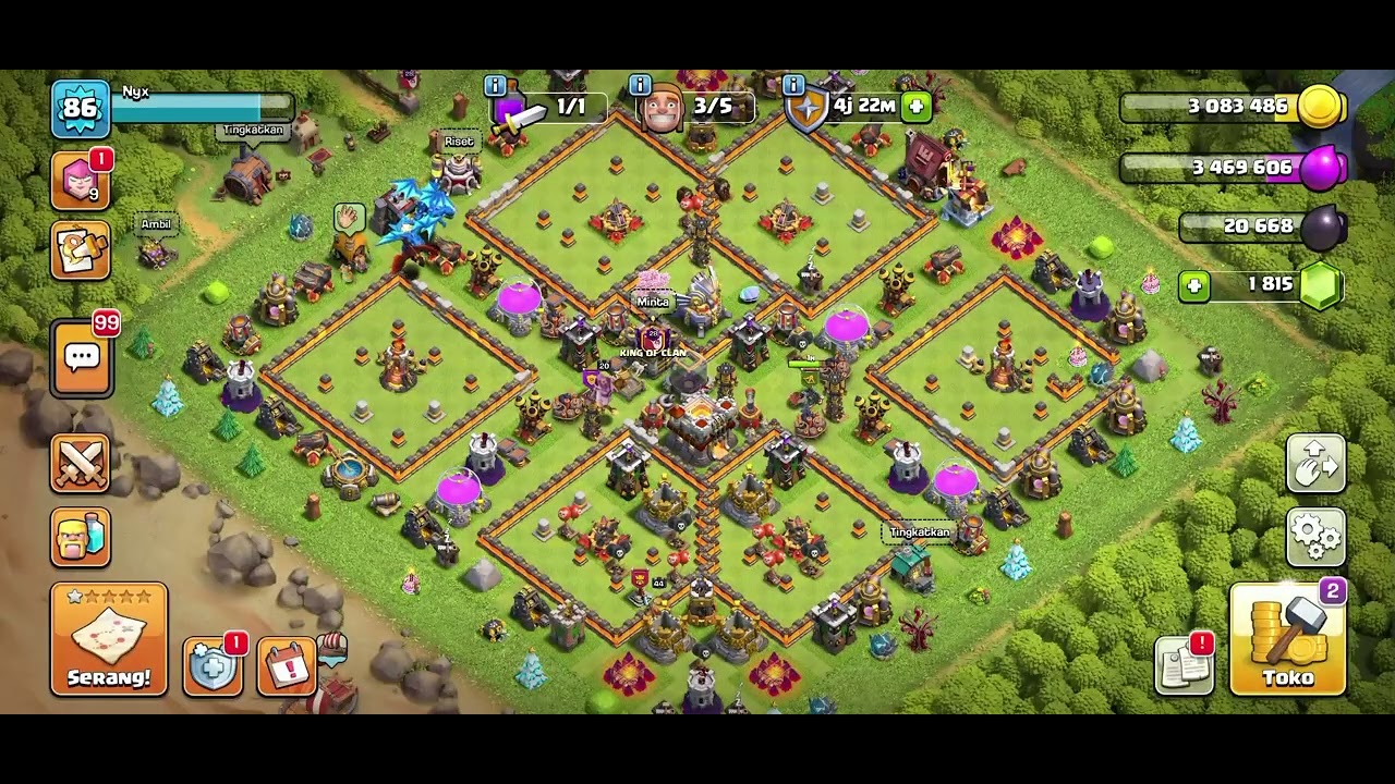 Hari ke 171 perjalanan menuju Th tertinggi #coc #clashofclans #clasofclan