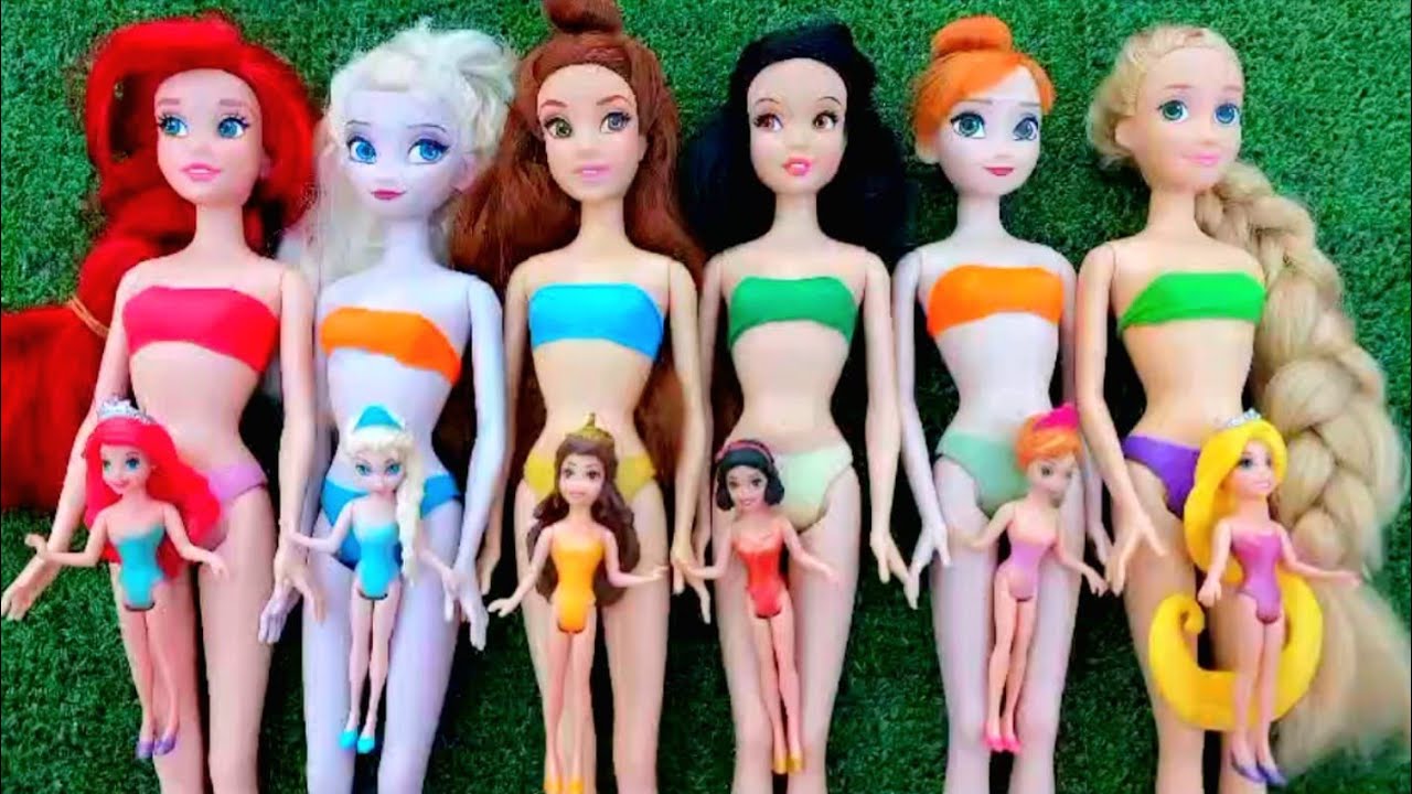 Cute Miniatures Disney Princess Frozen ELSA & Tinkerbell! #elsa #Nezha #shorts #satisfying #unboxing