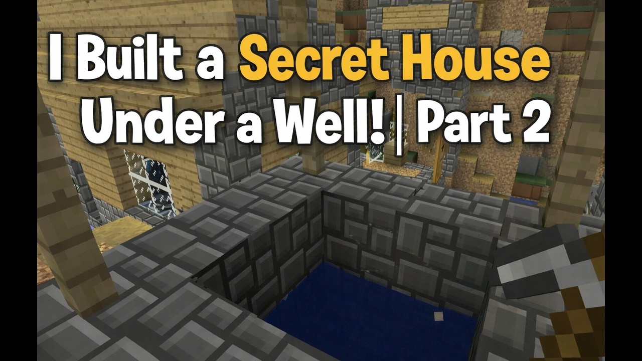 I Built a Secret House Under a Well! Part 2