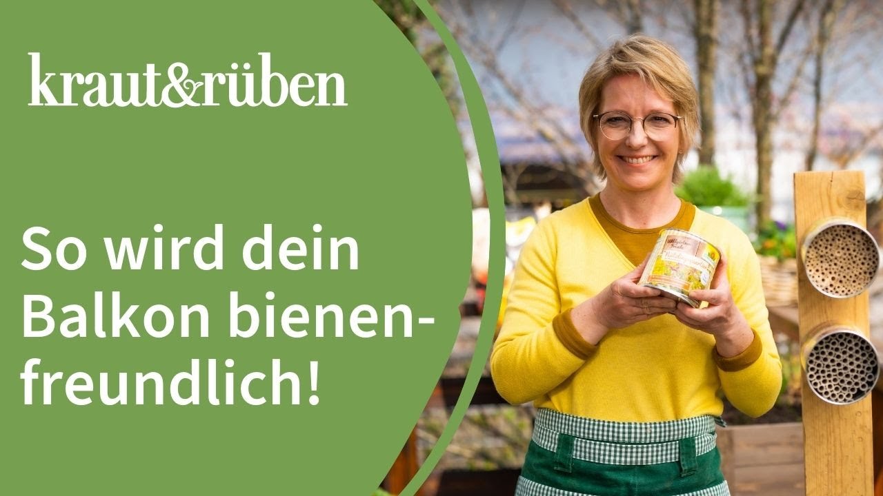 Balkon für Wildbienen bepflanzen | Wildbienenhotel selber bauen