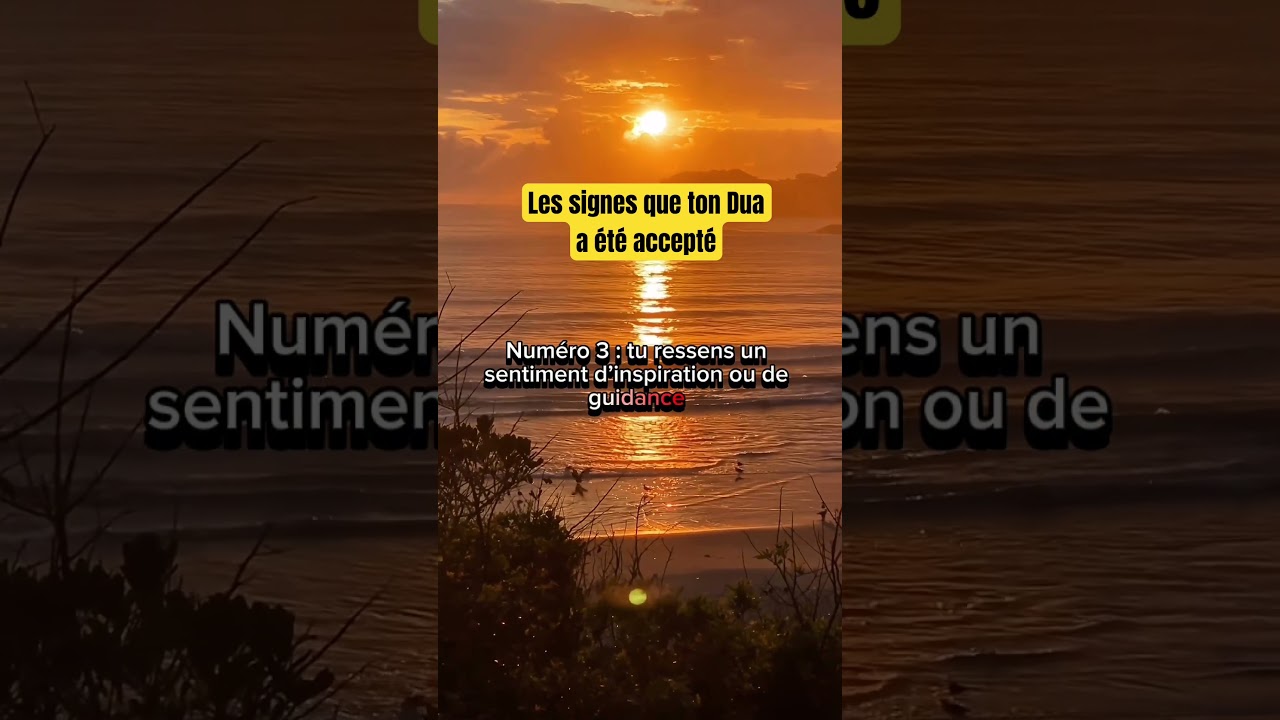 Les signes que ton Dua a &eacute;t&eacute; accept&eacute; #islam #rappel #dhikr #musulman #Allah #motivationislamique