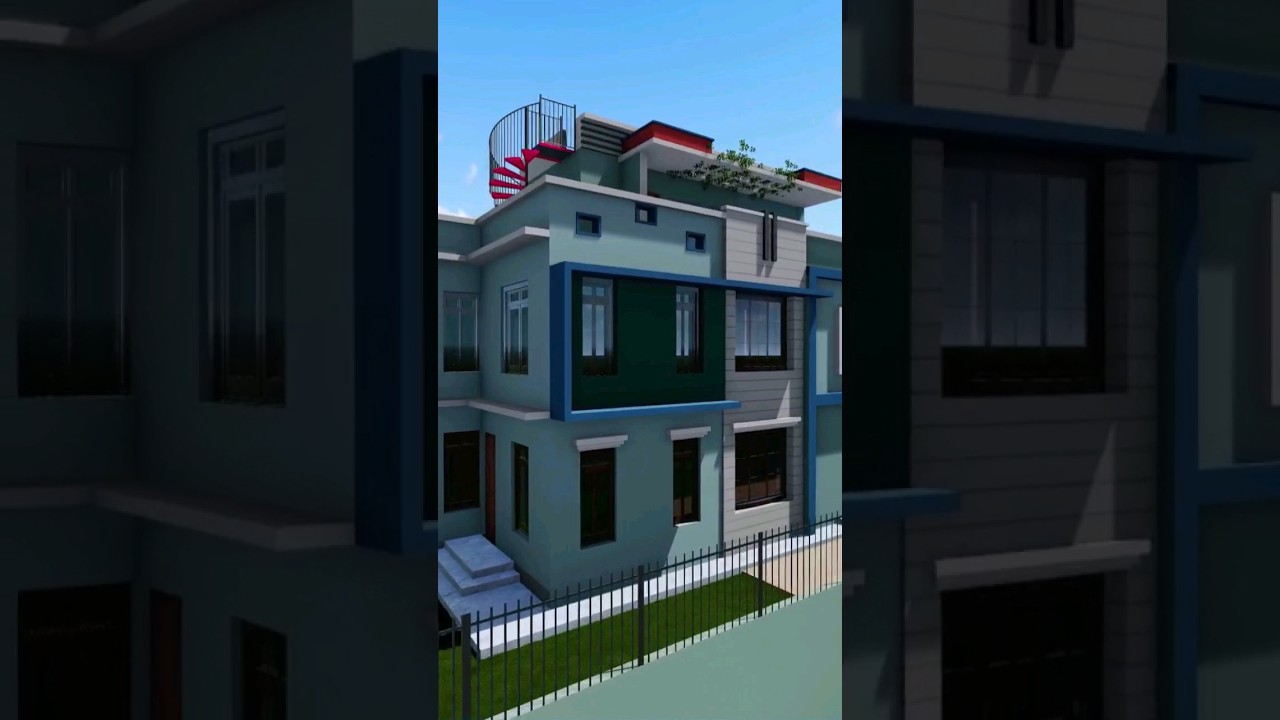 Duplex House Design 2024 #housedesign #architecture #3d