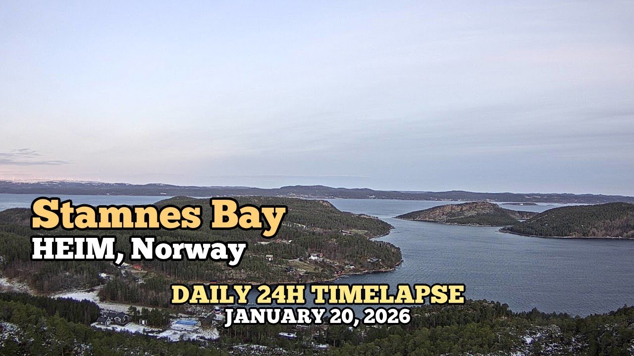 Stamnes Bay - Daily Timelapse: January 20, 2026 [Trøndelag, Norway]