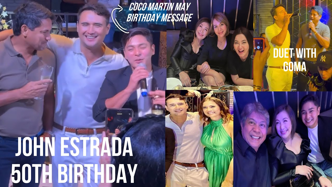 JOHN ESTRADA 50th BIRTHDAY. RICHARD GOMEZ PRESENT SA BIRTHDAY AT IBA PANG CAST NG ANG PROBINSIYANO.