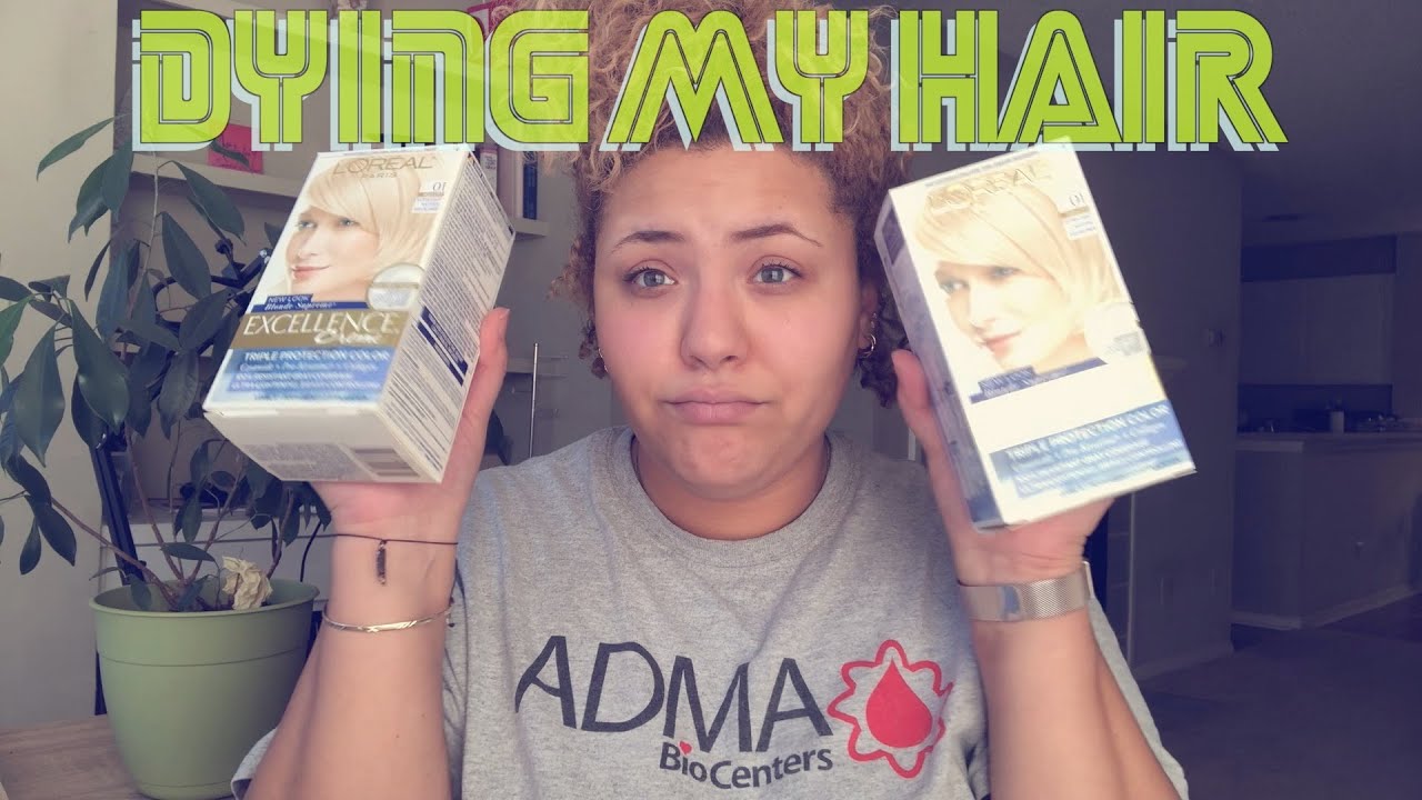 TOUCHING UP MY BLONDE HAIR AT HOME
