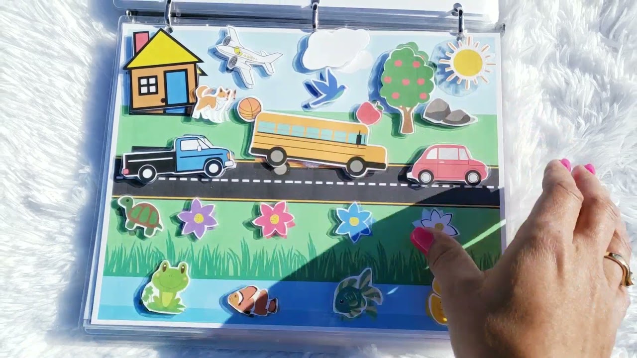Autism Learning Binder | Busy Book for Special Needs | Activity Sheet | Learning Binder Busy Book