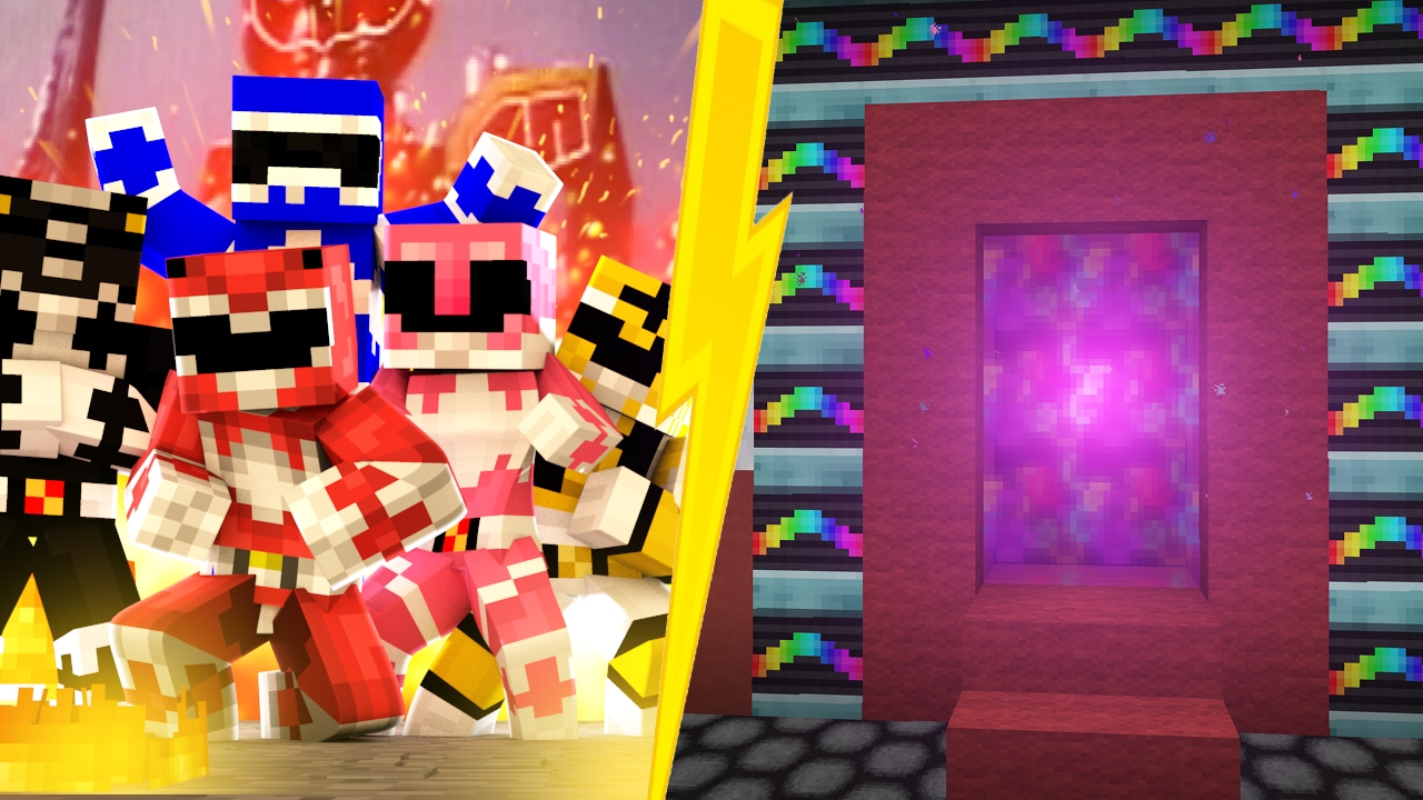 COMO FAZER UM PORTAL PARA O MUNDO DOS POWER RANGERS - MINECRAFT