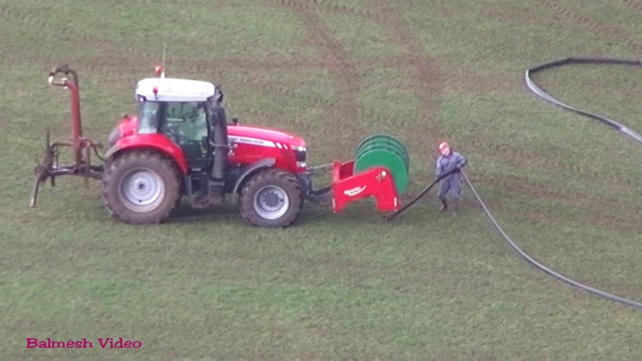 Rolling up the Hoseline for Slurry Pipeline!