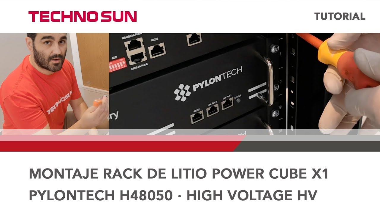 Tutorial - Instalación en rack Pylontech Power Cube x1 High Voltage HV