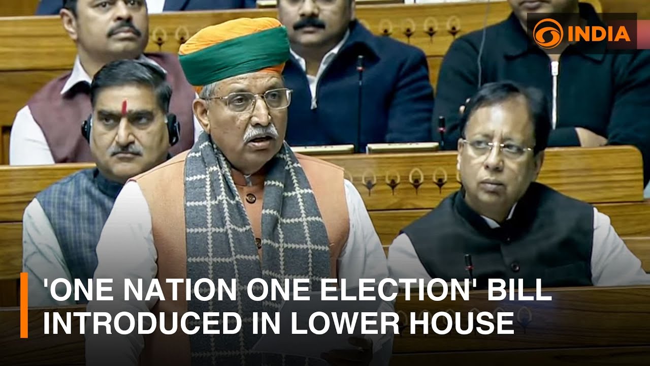 'One Nation One Election' bill introduced in Lower House of Indian Parliament | DD India Live