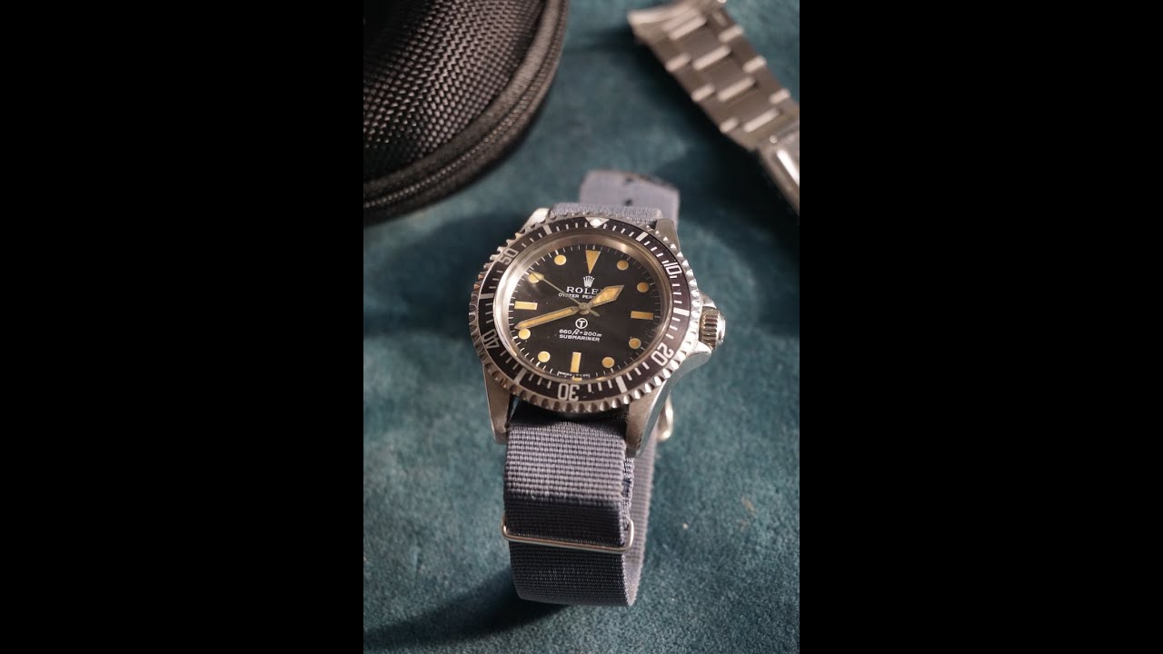 VERY RARE 1974 ROLEX 5513 'MILSUB' OYSTER PERPETUAL SUBMARINER
